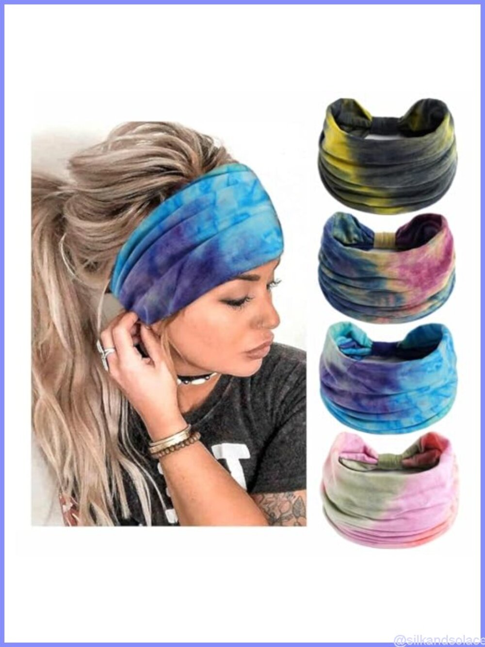 Sweat Absorbent Sports Headband for Outdoor Fitness Workout